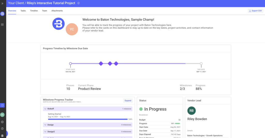 Baton Client Portal